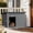 259A Gray, variant on Hemoton Spacious Weatherproof Dog House Plastic Shelter with Optimal Ventilation