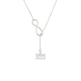 thumbnail image 2 of Delight Jewelry Silvertone Class of 2022 Silver tone Elegant Infinity Lariat Necklace, 2 of 4