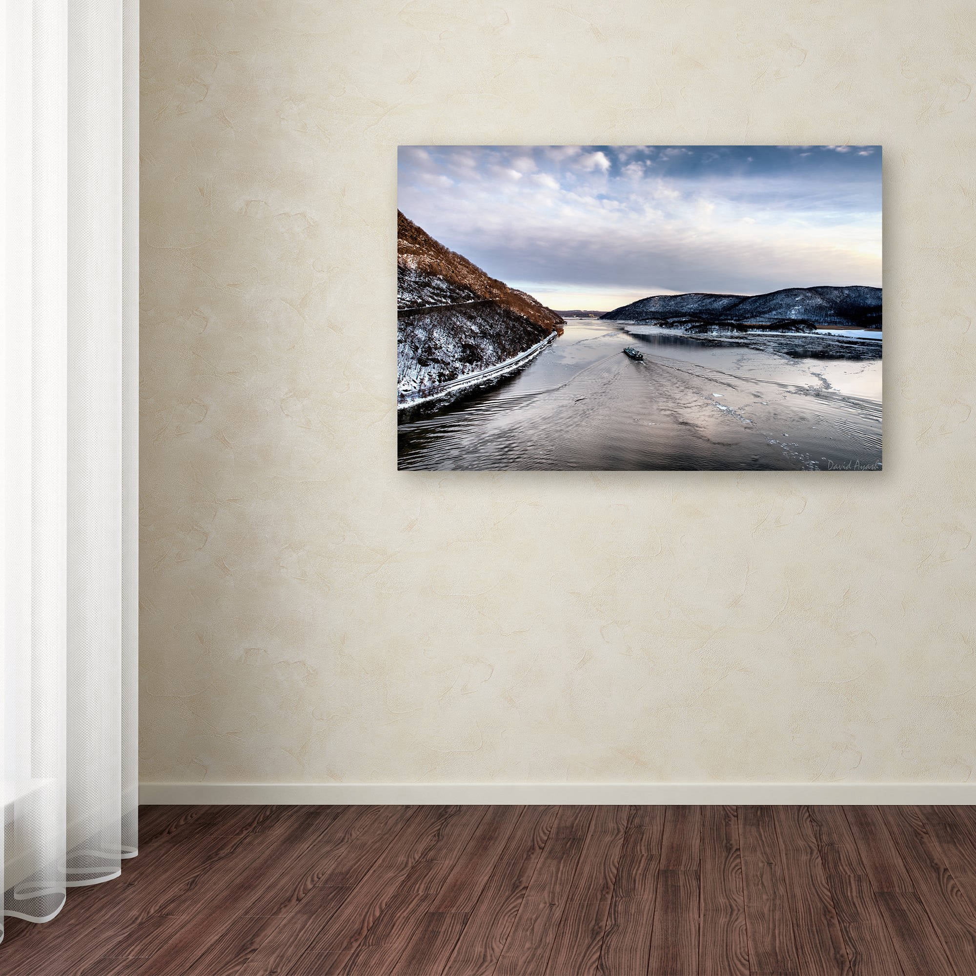 Trademark Fine Art "Hudson Valley" Canvas Art by David Ayash