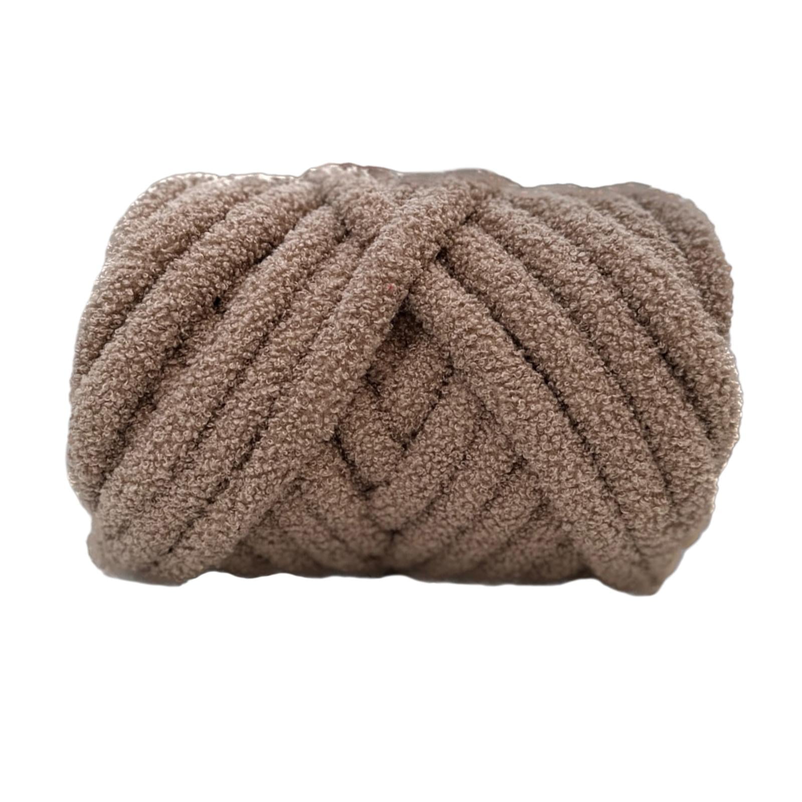 perfeclan Chunky Wool Yarn, Arm Knitting Yarn, Lightweight DIY Hand Knitting, Bulky Yarn, Heavy Yarn for Crafts, Bed, Fence, Hats, Tapestry, Sweater Dark Khaki
