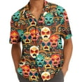 thumbnail image 5 of Funny Colorful Cinco De Mayo Taco Hawaiian Shirt For Men Casual Mens Hawaiian Shirts Short Sleeve Button Down Shirt Men, 5 of 7
