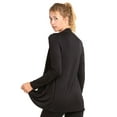 thumbnail image 4 of Women's Long Sleeve Open Front Casual Lightweight Cardigan, Black L, 1 Pack, 4 of 4