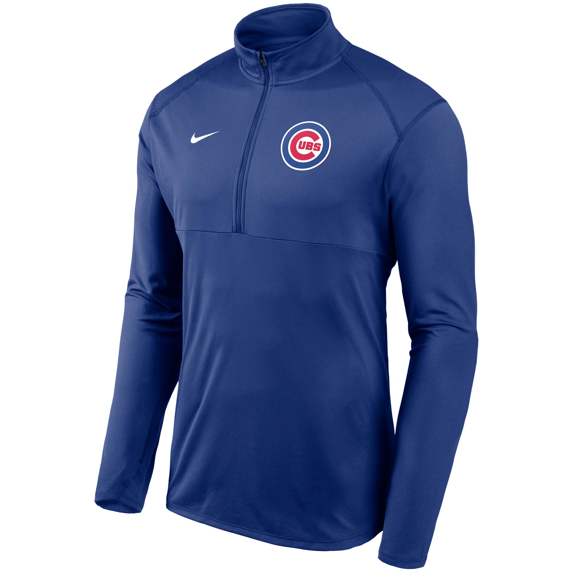 Men's Nike Royal Chicago Cubs Team Logo Element Performance Half-Zip Pullover Jacket - image 2 of 3