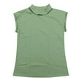 thumbnail image 3 of SNKSDGM Casual Easter Shirts Womens Tops Dressy Casual Linen Tops for Women 2025 Casual Cap Sleeve Summer Shirts Loose High Neck Tshirt Dressy Casual Blouses Women's Tops Dressy Casual Sexy, 3 of 3