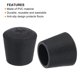 thumbnail image 4 of Uxcell 28Pcs Tapas de patas de silla, tapas de extremo de pies de PVC antideslizantes de 5/8" cubiertas, protectores de piso de patas de silla en arco, negro, 4 of 7