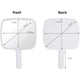 thumbnail image 2 of Manual Hairdressing Mirror for Professional Salons with Handle - Rectangular Hand Mirror - Barber Mirror - Dentist Mirror - Makeup Mirror - White, 2 of 5
