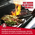 Gotham Steel XL Reversible Grill and Griddle Stovetop Pan Family Size