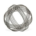 thumbnail image 3 of Home Decorative Indoor Silver Metal Orb 7" Dia, 3 of 4