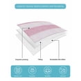 thumbnail image 5 of Quilts Twin-XL Size Bedding Set, Pink Striped Lightweight Quilted Comforter, Farmhouse Vintage Stripes Soft Reversible Bedspread Coverlet with Pillow Covers for All Season, 68" x 98", 5 of 7