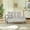 Gray, variant on 54 Inch Modern Velvet Sofa Bench with 360° Rotating Side Table, 2-Seater Upholstered Entryway Ottoman with Backrest for Living Room, Bedroom, Apartment, Black