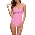 thumbnail image 3 of Afdoent Women One Piece Swimsuits Women Fashion Letter Print Swimsuit Bikini Swimwear Bathing Sleeveless Backless Swimsuit 2026 Summer Swimwear, 3 of 4