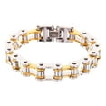 thumbnail image 6 of YongCo Stainless Steel Men Bracelet Biker Jewelry Bold Motorcycle Chain Wrist Accessory, 6 of 14