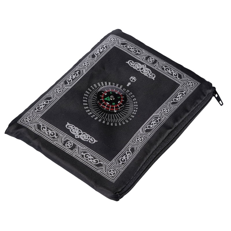 Fymall Portable Muslim Prayer Blanket Travel Prayer Mat with Compass