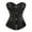 Black, variant on Grebrafan Steampunk Corset Bustier Women Tight Shaper Top Black M
