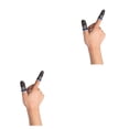 thumbnail image 3 of Mangas para los dedos Inteprter 2 piezas Guantes Fundas reutilizables para pantalla táctil Gris argent, 3 of 6