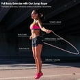thumbnail image 4 of Pack de 2 Cuerdas de Saltar de Velocidad en PVC, Sin Enredos ni Metal, Longitud Ajustable de 110 Pulgadas, Mangos Ergonómicos Antideslizantes para Fitness, Boxeo y Cardio en Casa o Gimnasio, 4 of 5