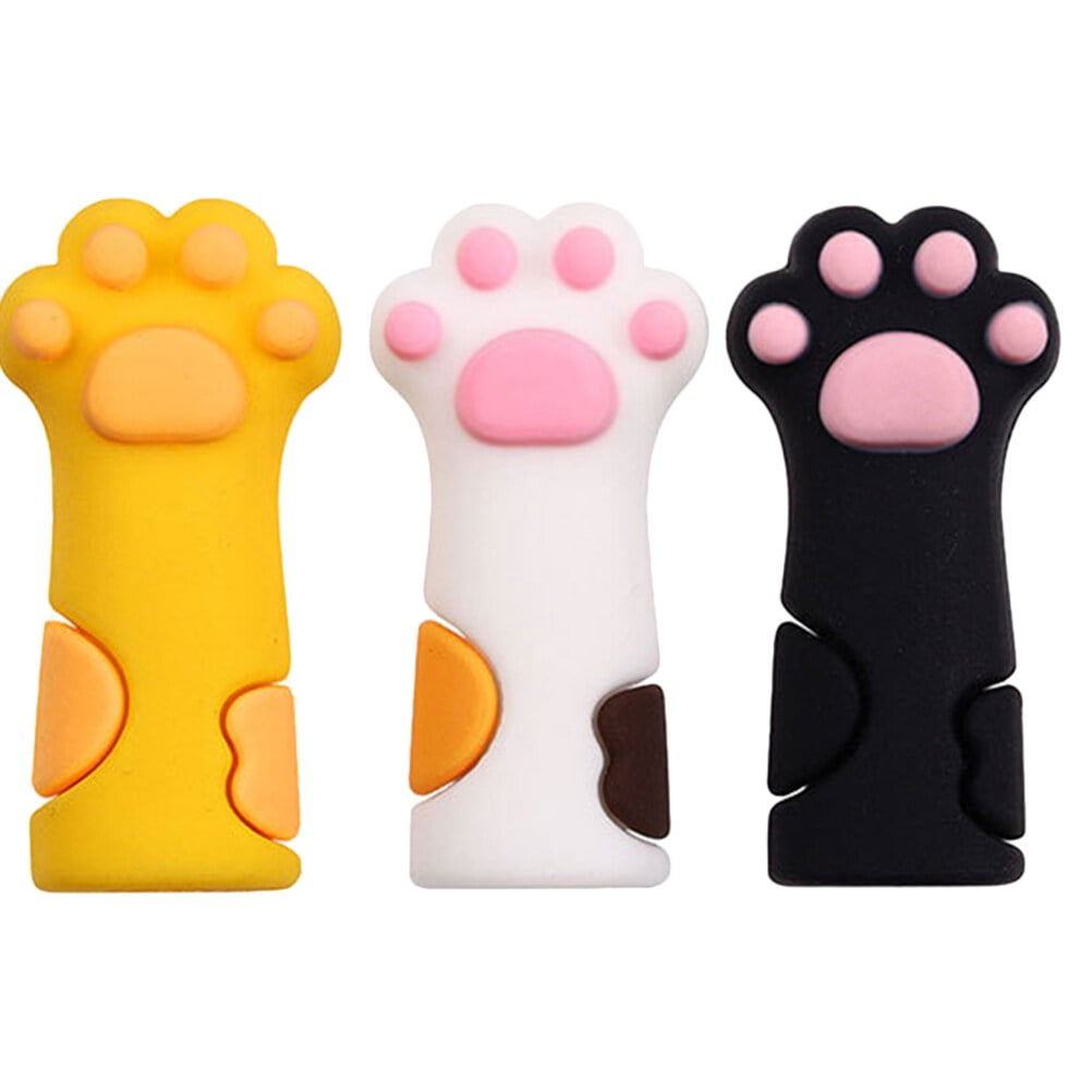 3 pcs Silicone Cuticle Nipper Cover Cat Paw Cuticle Scissors Protective