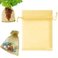 thumbnail image 2 of Organza Gift Bag Drawstring Pouch for Wedding Favors Bridal Shower Treat Jewelry Bags, Drawstring Pouch for Festival Holiday Party Gift Candy, 1Pc, Durable & Portable, Multicolor(Gold3,7.8x5.9"), 2 of 9