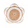 thumbnail image 1 of Natural Rattan Serving Tray, Handmade Round Wicker Bread Basket Tray, Woven Baskets for Fruit Bread Parties Coffee Breakfast Round Decorative Tray, 1 of 7