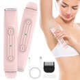 thumbnail image 1 of 2-in-1 Bikini Trimmer for Women, Dual Head Electric Shaver for Body & Face, Cordless Wet/Dry Painless Hair Removal for Home Travel, 1 of 5