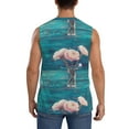 thumbnail image 4 of Bixox Men's Flowers in Glass Vase Printed Shirt Sleeveless Fitness Tank Top-XX-Large, 4 of 7