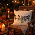 thumbnail image 7 of Home Decorations for Living Room 18X18 Inch Winter Bird Throw Pillow Cover Festive Teal Accent for Holiday Home Patio Couch Decor Gift for Seasonal Gatherings, 7 of 7