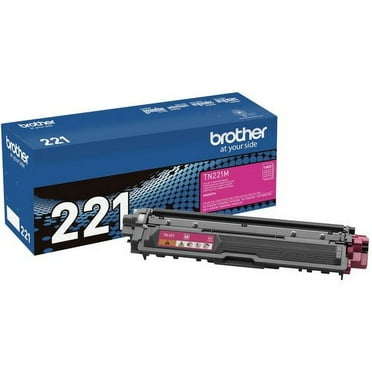 Brother Genuine TN221M Magenta Toner Cartridge - Laser - Standard Yield - 1400 Pages - Magenta - 1 Each | Bundle of 2 Each