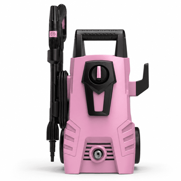 Pink Electric Pressure Washer - 2175 PSI 1.45 GPM Power Washer with 2000W Motor, GFCI Protection, 16.5 Ft High-Pressure Hose & Foam Cannon - Portable Car Detailing Kit & Home Cleaner - Ideal Gift for