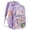 Purple, variant on DAKIMOE Fashion Clear Backpack Heavy Duty PVC Transparent Bag See Through BookBag for Student School Work Festival Sport Travel