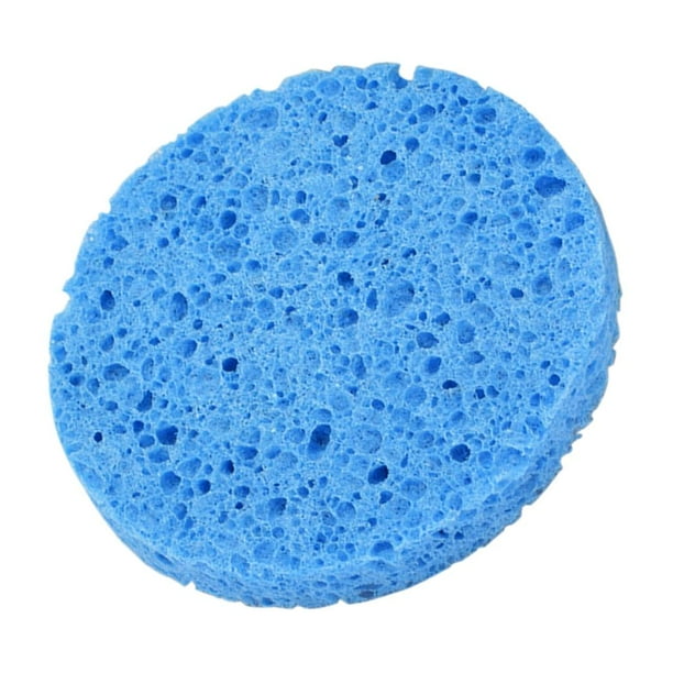 10 Piezas de Forma forma forma forma Suave para Lavar La Cara, Maquillaje, Almohadillas para Eliminar Cosméticos, Esponjas Exfoliantes de Limpieza Facial - Azul Salvador Esponja limpiadora facial