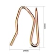 thumbnail image 2 of Unique Bargains Curtain Hooks Metal Pin-On Drapery Hooks for Window Curtain Bronze Tone 20 Pcs, 2 of 3