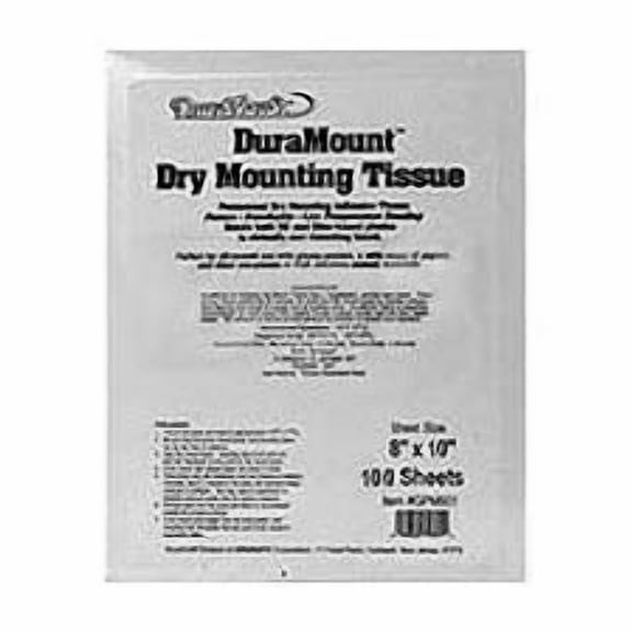 DuraCraft DuraMount Dry Mounting Tissue  8x10" 100 Sheets