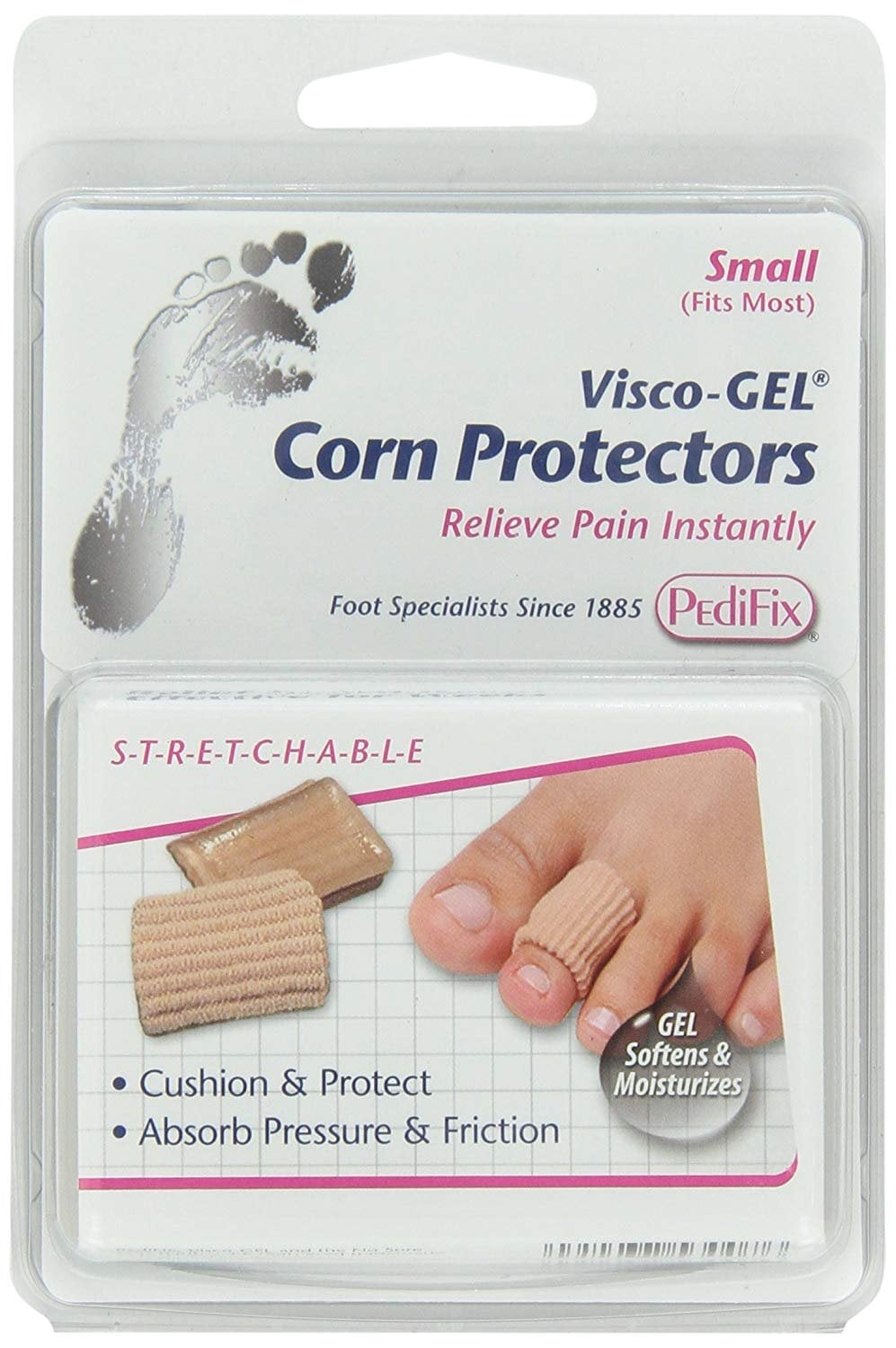 PediFix Viscogel Corn Protectors, Smaoo, 2 Count