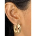 thumbnail image 3 of PalmBeach Jewelry Goldtone 3 Pair Hoop Earrings Set, 3 of 6