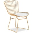 thumbnail image 5 of Elle Decor Holly Wire Dining Side Chair in French Gold (Set of 2), 5 of 8