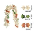 thumbnail image 2 of Eoozwa Fall Maple Leaf Garland 68.9" Fall Artificial Garlands White Pumpkins Vines Decorations for Home Outdoor Thanksgiving Fireplace, 2 of 6