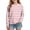 Pink, variant on OGLCCG Girls Striped Long Sleeve Shirts Crewneck Basic Tops for Kids Lightweight Stretch Fall Tops Size 3