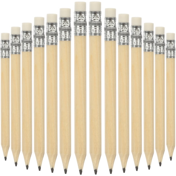 50pcs estudiantes de dibujo de lápices de dibujo lápices cortos para niños lápiz borrable niños escribiendo lápices