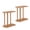 Natural 2pcs, variant on ELLEGNT 1 PCS Compact C-Table in Solid Teak – with Thickened Top for Small Spaces