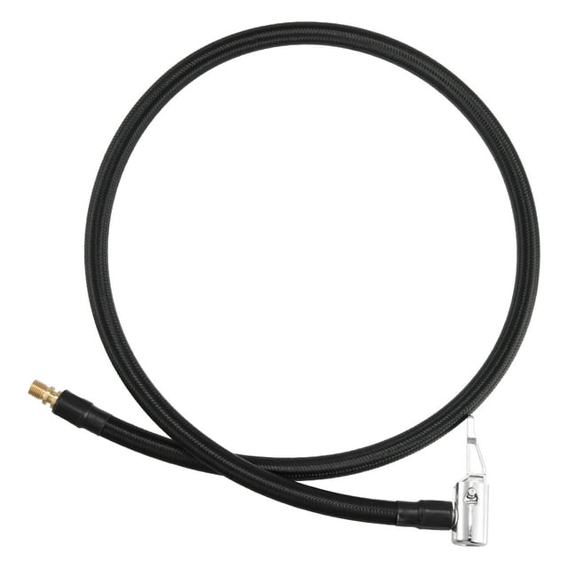 Unique Bargains 80cm Tire Inflator Hose Adapter Locking Tube Air Valve Chuck for Car Vehicle Universal