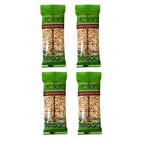 Low Fat Organic Brown Rice - Bamboo USDA Organic Crunchy Original Brown Rice Rollers (4 Pack)