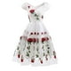 thumbnail image 1 of Mujeres Vintage Rose Bordado Temperamento V-cuello Sexy Vestido de hilo de red de manga corta Fridja qw4540, 1 of 6