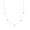 Colorname Misc: White, variant on 14k Yellow Gold Adjustable Mini Triangulation Necklace 5 Triangle Cable Chain - 2.2 Grams - 18 Inch