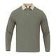thumbnail image 2 of pstuiky manga larga para hombre, Blusa/camisa de lana con botones, cuello vuelto y manga larga de color liso para hombre Tops de talla grande para hombre xxxl, 2 of 8