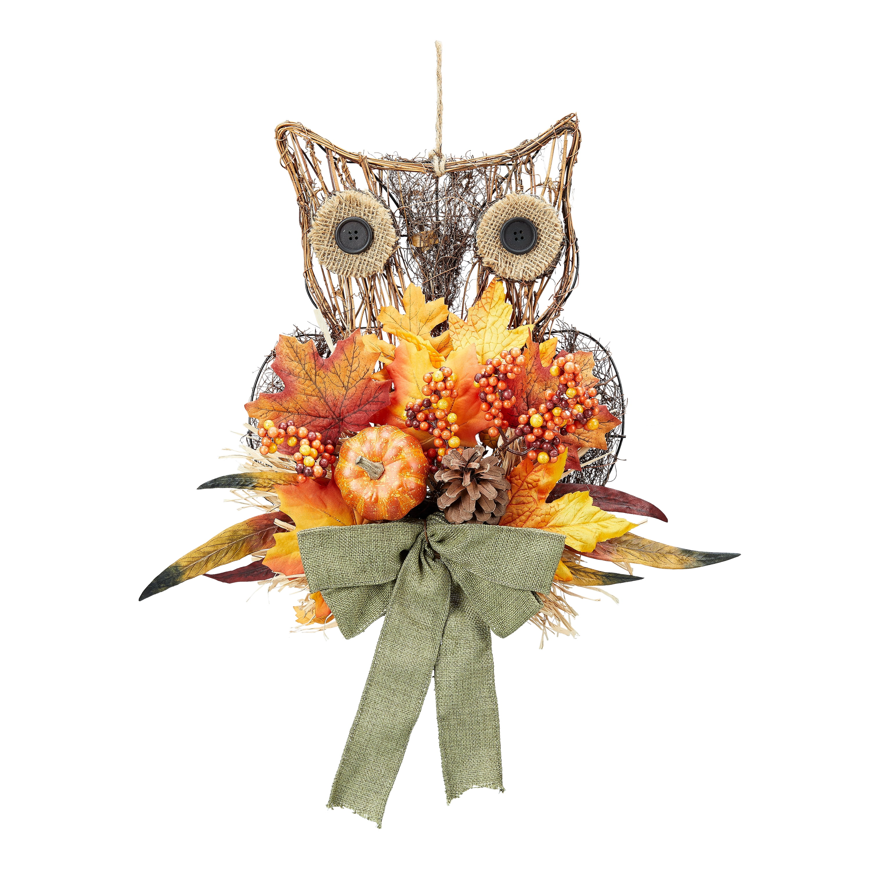 Way to Celebrate Harvest Owl Hanging Decoration, 14"
