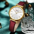 thumbnail image 3 of Curren New Green Watches For Women Luxury Charming Rhinestone Dial Clock Ladies Leather Wristwatches Female Relogios Feminino - Quartz Wristwatches, 3 of 6