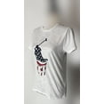 thumbnail image 2 of Polo Ralph Lauren Women's WHITE Flag Big Pony T-Shirt Short Sleeve, Size XSmall, 2 of 3