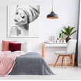 thumbnail image 2 of Stupell Industries Woman With Headwrap Tranquil Black White Watercolor Portrait, 36 x 36, Design by Aimee Del Valle, 2 of 7