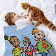 thumbnail image 2 of Ciberbusca anti-pilling, suave, ligera, esponjosa y acogedora de lujo para hogar y cocina – Perfecta para niños y adultos,120X150cm, 2 of 6