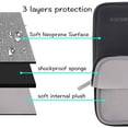 thumbnail image 3 of Mosiso Laptop Sleeve for MacBook Air 15 inch M3 A3114 M2 A2941 Lenovo Dell HP Asus Acer, Protective Neoprene Notebook Bag with Small Case, Space Gray, 3 of 5